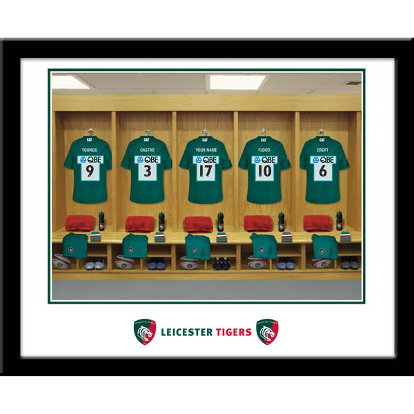 Leicester Tigers - Personalised Dressing Room Framed Print