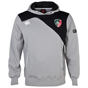 Leicester Tigers Tech Hoody Lt Grey