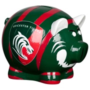 Leicester Tigers Themed Tiger Large Piggy Bank - 7x8.5inch