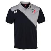 Leicester Tigers Training Cotton Polo Grey