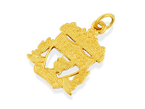 9ct Gold Liverpool FC Cut Out Crest Pendant - 102252