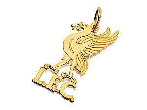 9ct Gold Liverpool FC Liver Bird Pendant - 102257