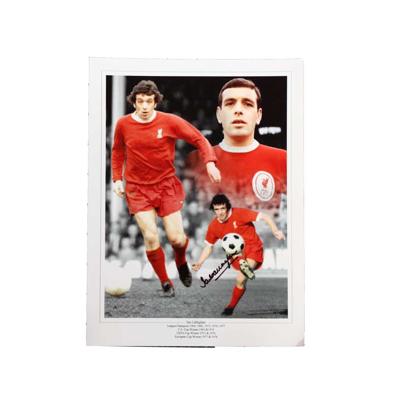 Ian Callaghan Signed Liverpool Photo