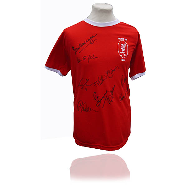 Liverpool - 1965 FA-Cup Final Shirt Signed by 10