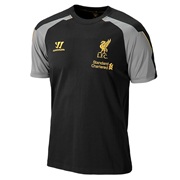 Liverpool Cotton T-Shirt - Anthracite/Silver Filigree