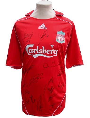 Liverpool - Fully signed 2008 shirt