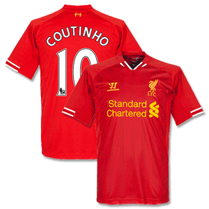 Liverpool Home Coutinho Shirt 2013 2014