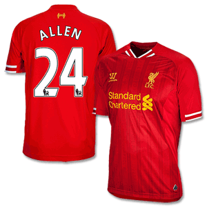 Liverpool Home Shirt 2013 2014 + Allen 24