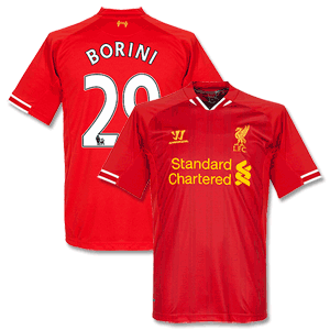 Liverpool Home Shirt 2013 2014 + Borini 29