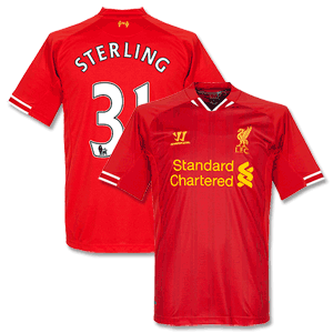 Liverpool Home Shirt 2013 2014 + Sterling 31