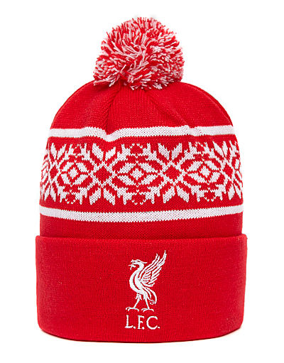 Official Team Liverpool FC Snowflake Bobble Hat
