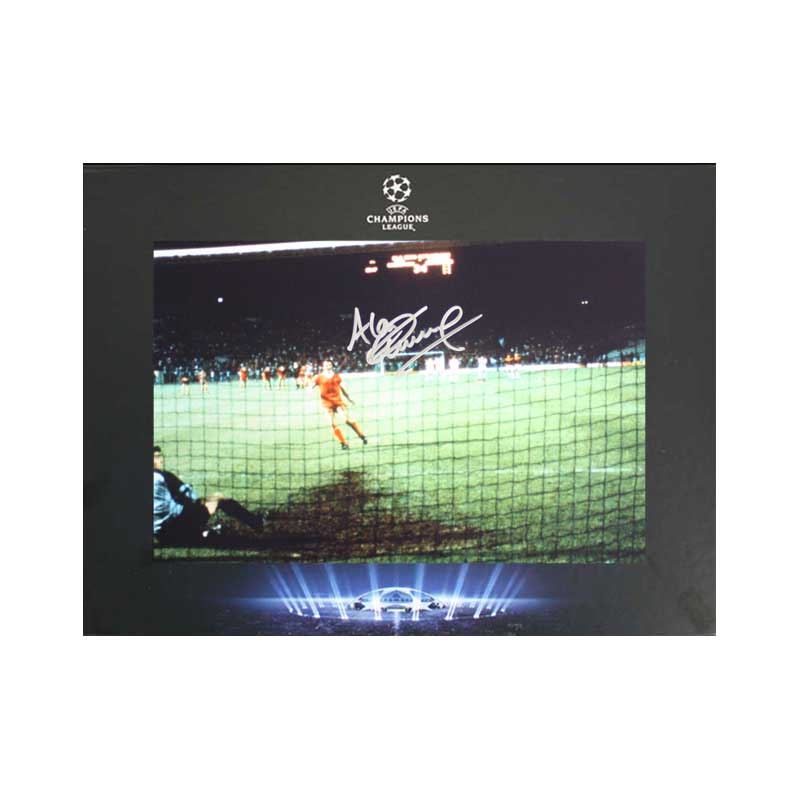 Official UEFA Champions League Alan Kennedy Signed Liverpool Photo In Deluxe Packaging: 1984 Final