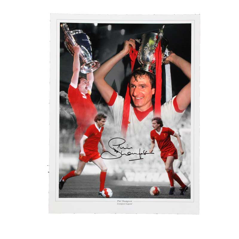 Phil Thompson Signed Liverpool Photo