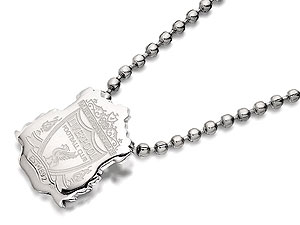 Stainless Steel Liverpool FC Crest Pendant And Ball Chain - 102287