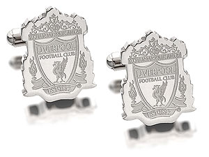 Stainless Steel Liverpool FC Crest Swive Cufflinks - 102281