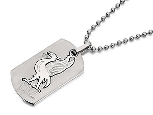 Stainless Steel Liverpool FC Double Dog Tag And Chain - 102285