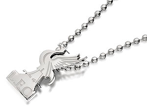 Stainless Steel Liverpool FC Liverbird Pendant And Ball Chain - 102297