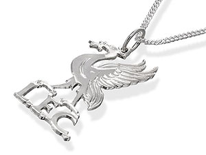 Sterling Silver Liverpool FC Bird Pendant And Chain - 102207