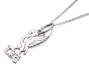 Sterling Silver Liverpool FC Liverbird Pendant And Chain - 102204