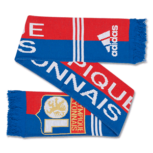 adidas Olympique Lyon Scarf - Red/Blue