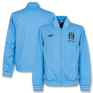 12-13 Man City Walkout Jacket - Sky