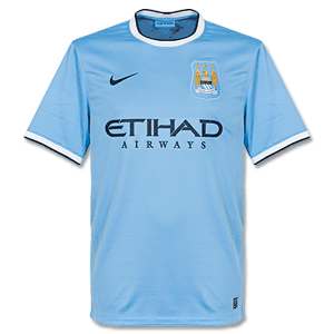 Man City Boys Home Shirt 2013 2014