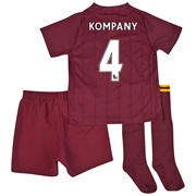 Manchester City Away Infant Kit 2012/13 with Kompany 4 printing