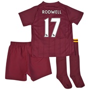 Manchester City Away Infant Kit 2012/13 with Rodwell 17 printing