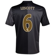 Manchester City Away Shirt 2013/14 with Lescott 6 printing