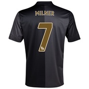 Manchester City Away Shirt 2013/14 with Milner 7 printing