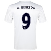 Manchester City Cup Away Shirt 2013/14 - Junior White with A.Negredo 9 printing