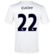 Manchester City Cup Away Shirt 2013/14 - Junior White with Clichy 22 printing