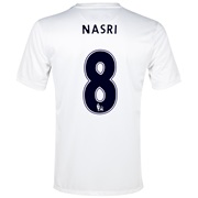 Manchester City Cup Away Shirt 2013/14 - Junior White with Nasri 8 printing