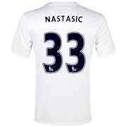 Manchester City Cup Away Shirt 2013/14 - Junior White with Nastasic 33 printing
