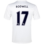 Manchester City Cup Away Shirt 2013/14 - Junior White with Rodwell 17 printing