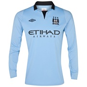 Manchester City Home Shirt 2012/13 - Long Sleeved