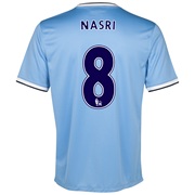 Manchester City Home Shirt 2013/14 - Junior with Nasri 8 printing