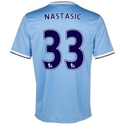 Manchester City Home Shirt 2013/14 - Junior with Nastasic 33 printing
