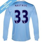Manchester City Home Shirt 2013/14 - Long Sleeved with Nastasic 33 printing