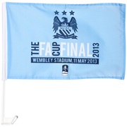 Manchester City The FA Cup Final 2013 Car Flag