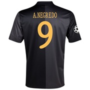 Manchester City UEFA Champions League Away Shirt 2013/14 - Junior with A.Negredo 9 printing