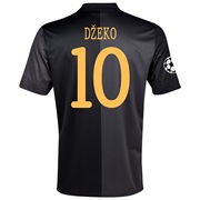 Manchester City UEFA Champions League Away Shirt 2013/14 with Dzeko 10 printing