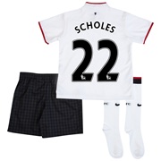 Manchester United Away Kit 2012/13 - Little Boys with Scholes 22 printing
