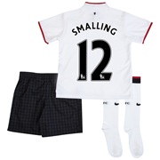 Manchester United Away Kit 2012/13 - Little Boys with Smalling 12 printing