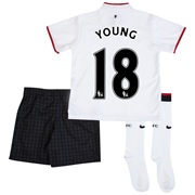 Manchester United Away Kit 2012/13 - Little Boys with Young 18 printing