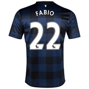 Manchester United Away Shirt 2013/14 - Kids with Fabio 22 printing
