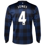 Manchester United Away Shirt 2013/14 - Long Sleeved with Jones 4 printing