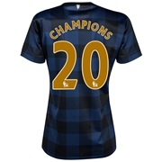 Manchester United Away Shirt 2013/14 - Womens with Champions 20 printing