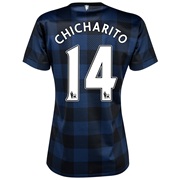 Manchester United Away Shirt 2013/14 - Womens with Chicharito 14 printing