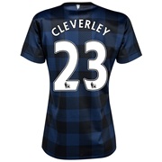 Manchester United Away Shirt 2013/14 - Womens with Cleverley 23 printing
